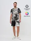 Мужской костюм с шортами / Мрамор