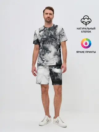 Мужской костюм с шортами / МРАМОР