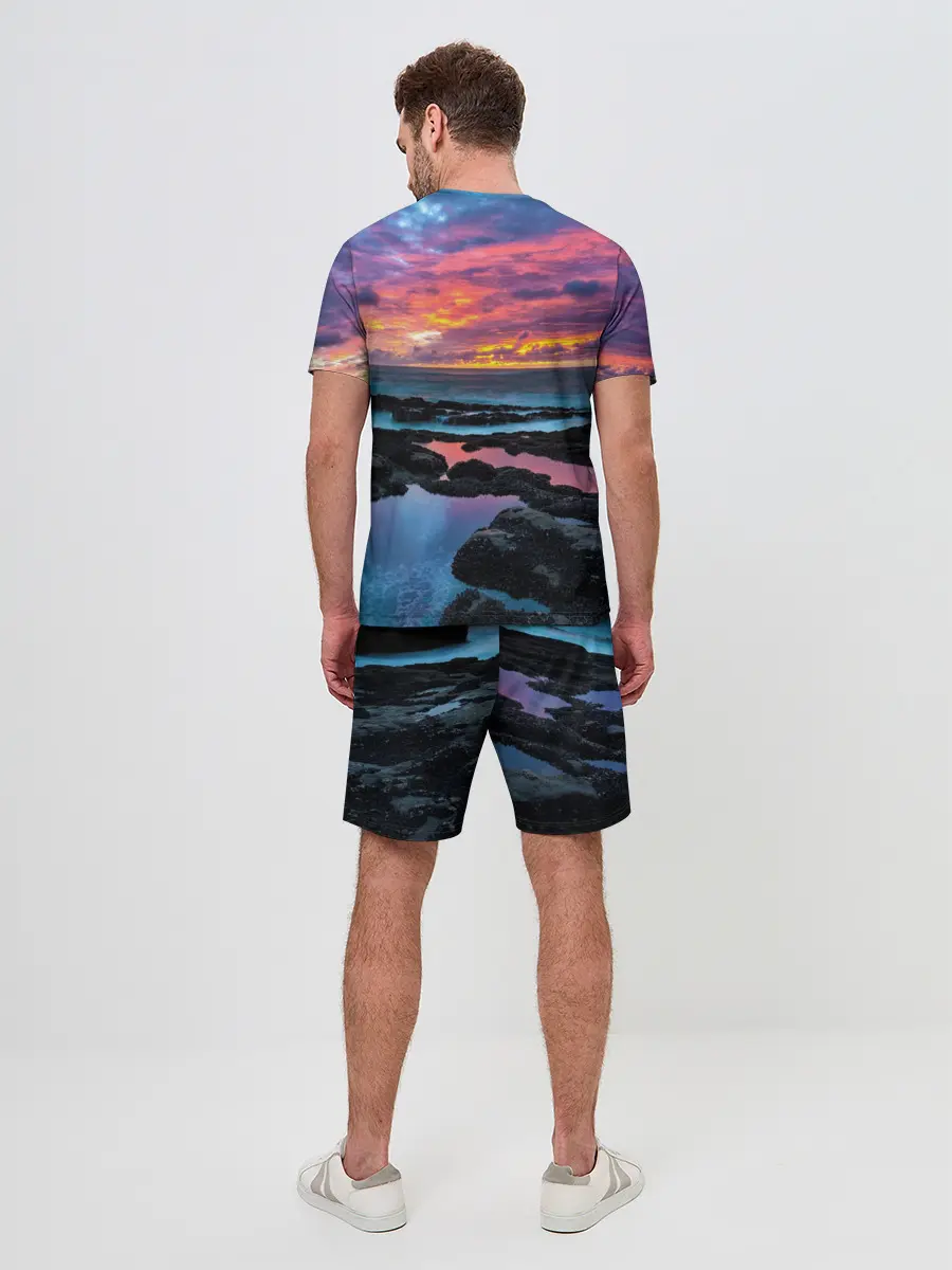 Мужской костюм с шортами / Закат