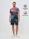 Мужской костюм с шортами / Закат