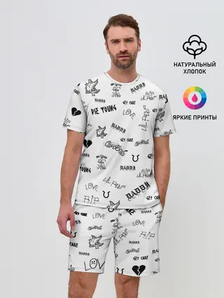 Мужской костюм с шортами / Lil Peep