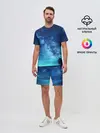 Мужской костюм с шортами / Синяя Небо