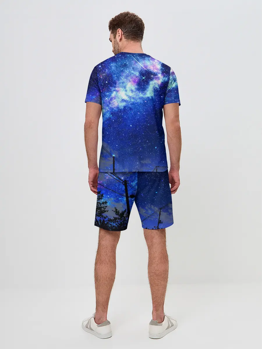 Мужской костюм с шортами / Ночное Небо