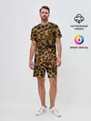Мужской костюм с шортами / Леопард