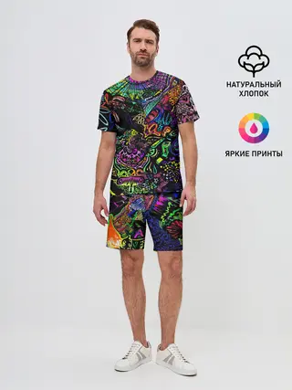 Мужской костюм с шортами / PSYHODELIC