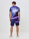 Мужской костюм с шортами / Неоновый Космос