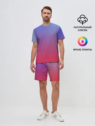Мужской костюм с шортами / ЯРКИЙ ГРДИЕНТ