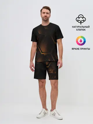 Мужской костюм с шортами / текстура