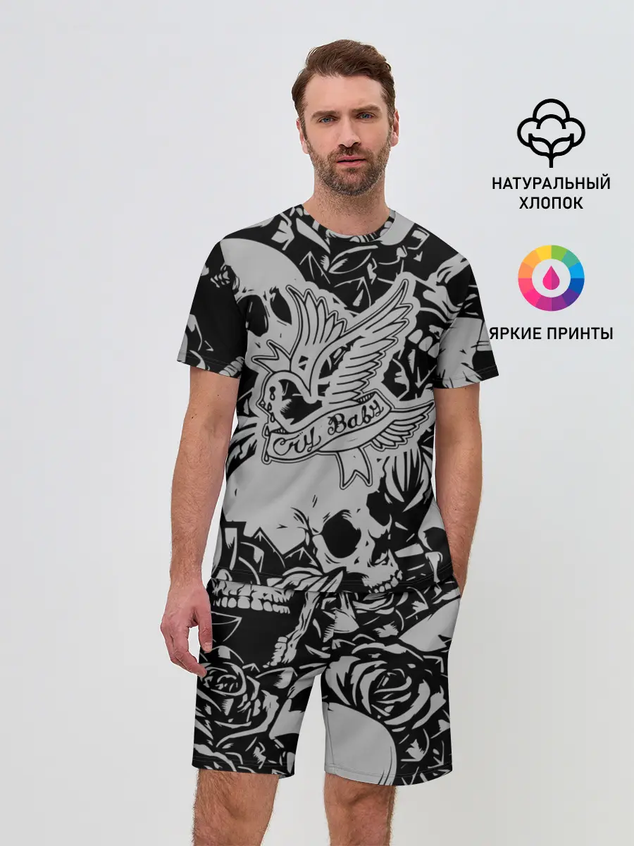 Мужской костюм с шортами / Lil Peep