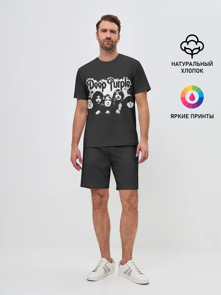 Мужской костюм с шортами / Deep Purple