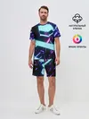 Мужской костюм с шортами / Blue Neons