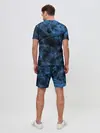 Мужской костюм с шортами / Синяя паутина