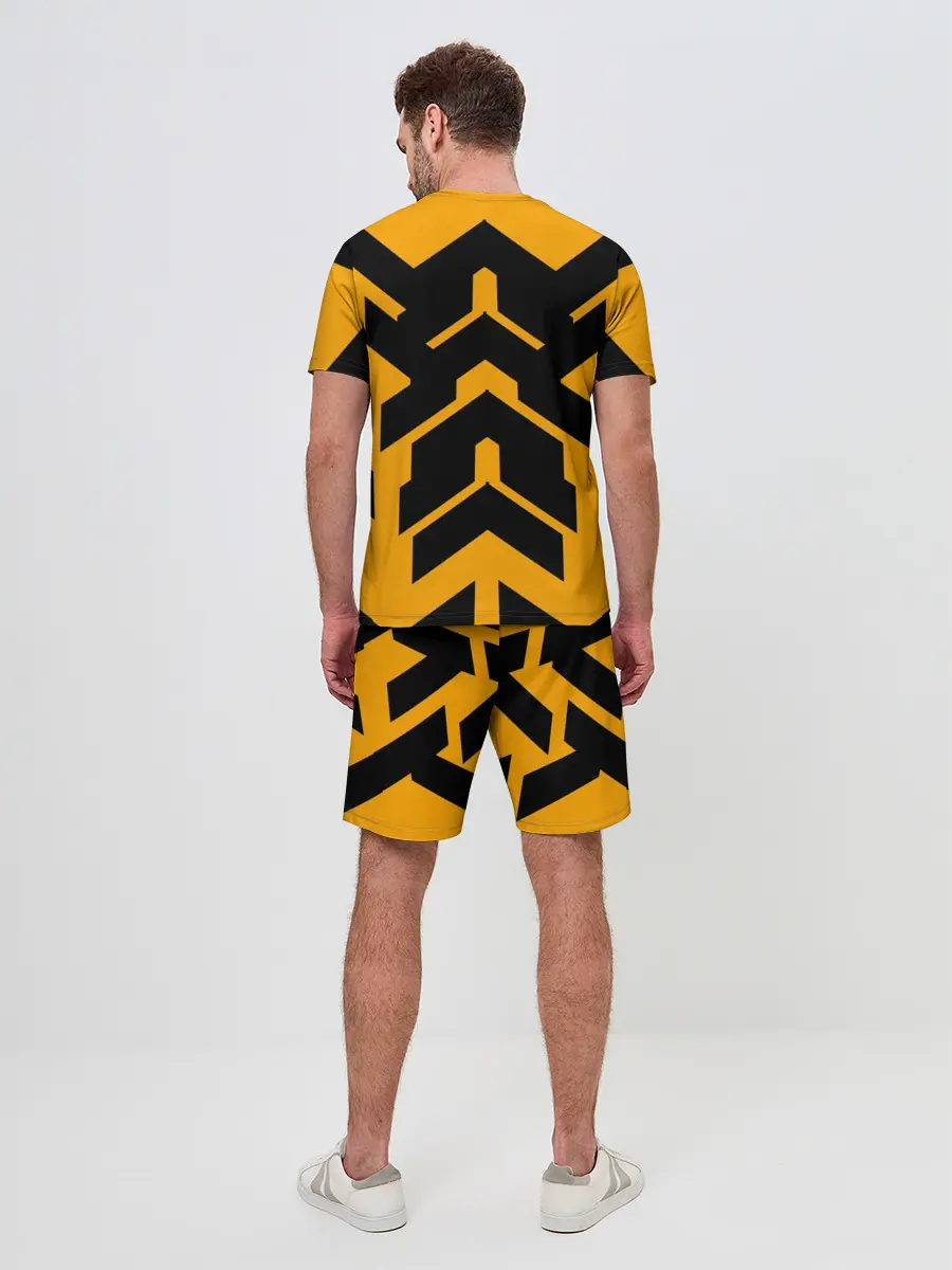 Мужской костюм с шортами / геометрия концепт