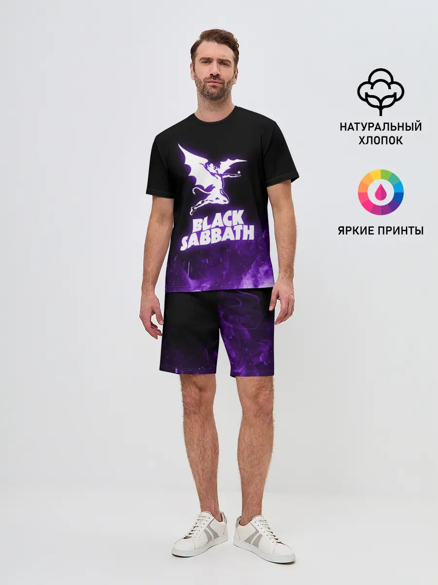 Мужской костюм с шортами / Black Sabbath NEON