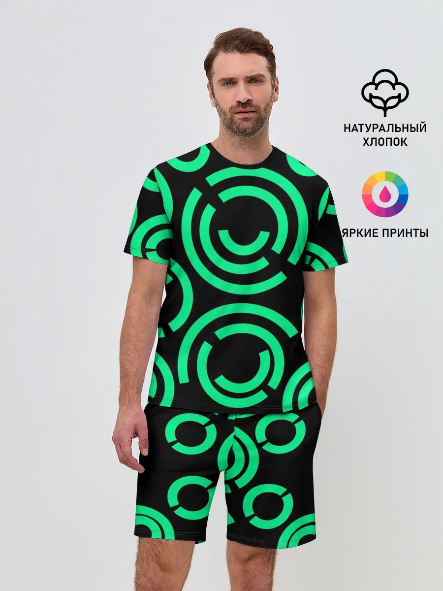 Мужской костюм с шортами / Полукруг
