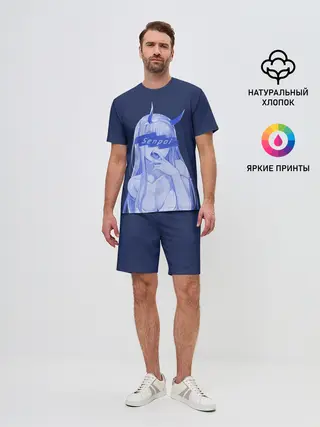 Мужской костюм с шортами / Zero Two Senpai