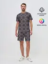 Мужской костюм с шортами / Серые зеркала