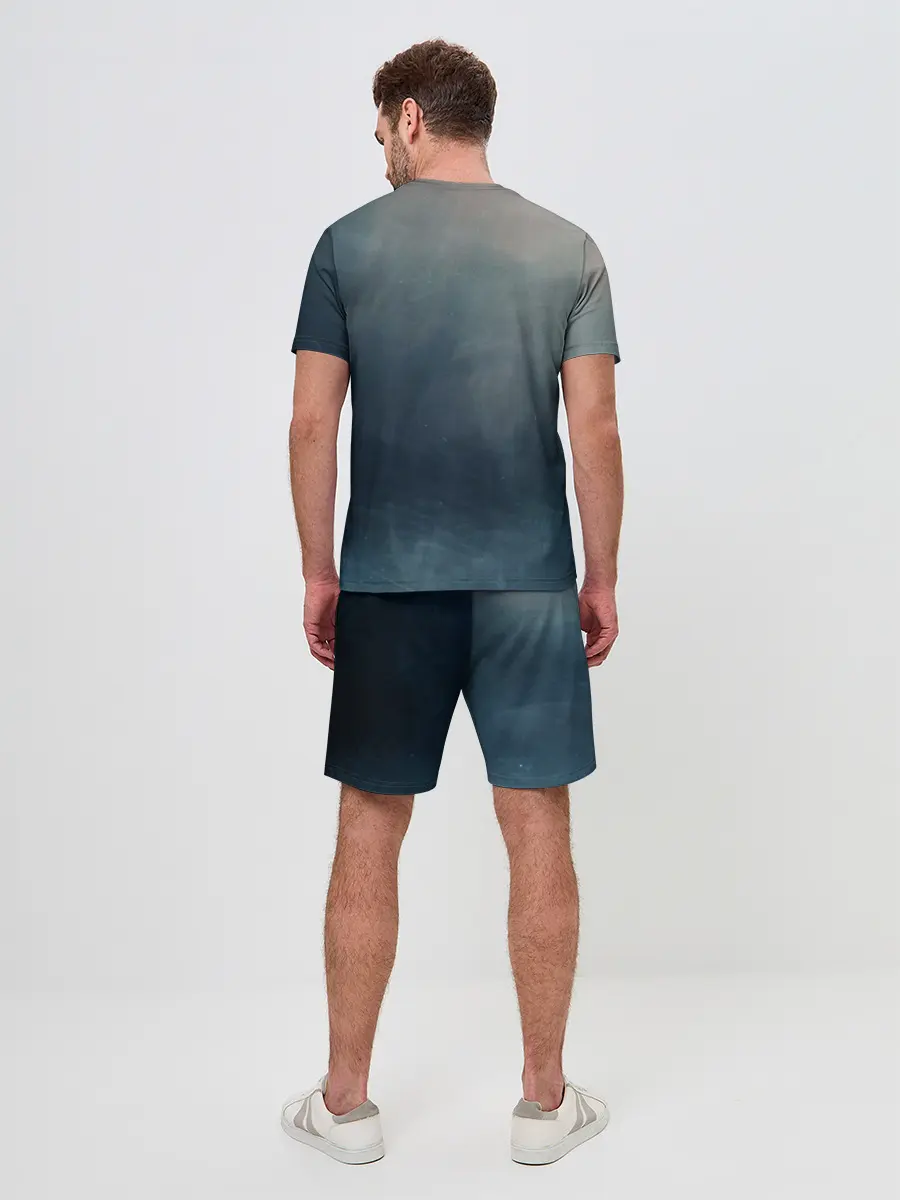 Мужской костюм с шортами / АКВА в свитшоте