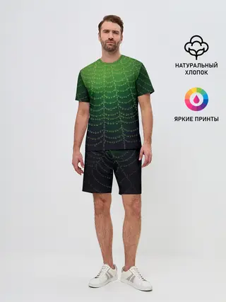 Мужской костюм с шортами / Паутина в лесу