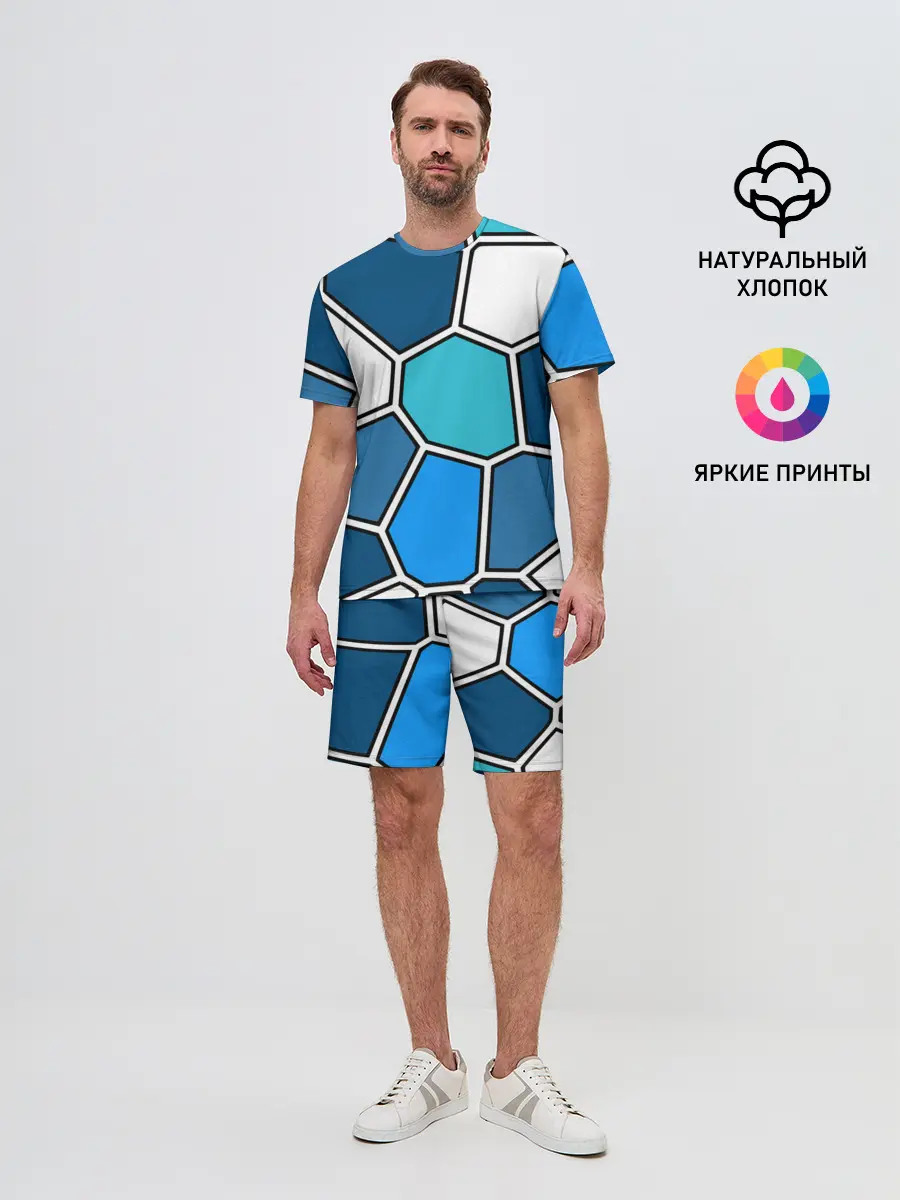 Мужской костюм с шортами / Ледяной витраж