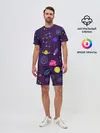 Мужской костюм с шортами / Космический пейзаж
