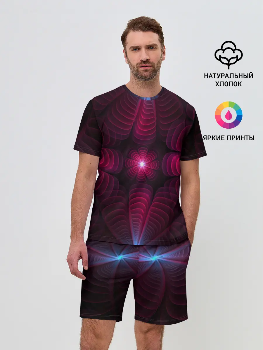 Мужской костюм с шортами / Инопланетные цветы