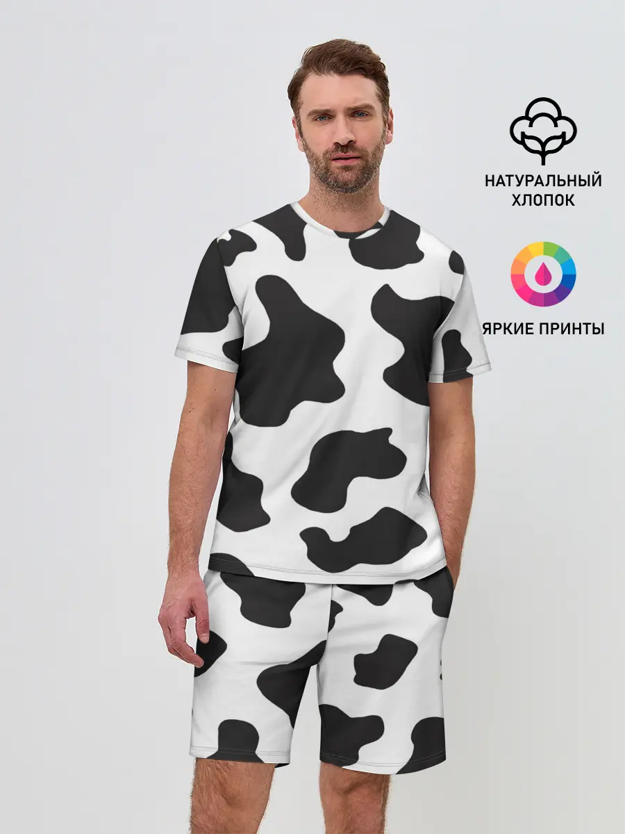 Мужской костюм с шортами / COW PRINT