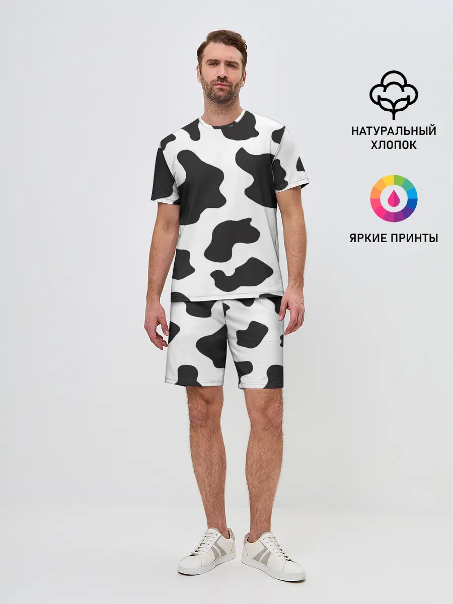 Мужской костюм с шортами / COW PRINT
