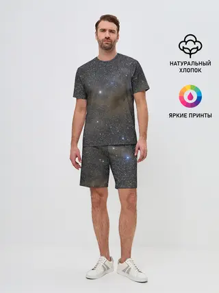 Мужской костюм с шортами / Звездный космос