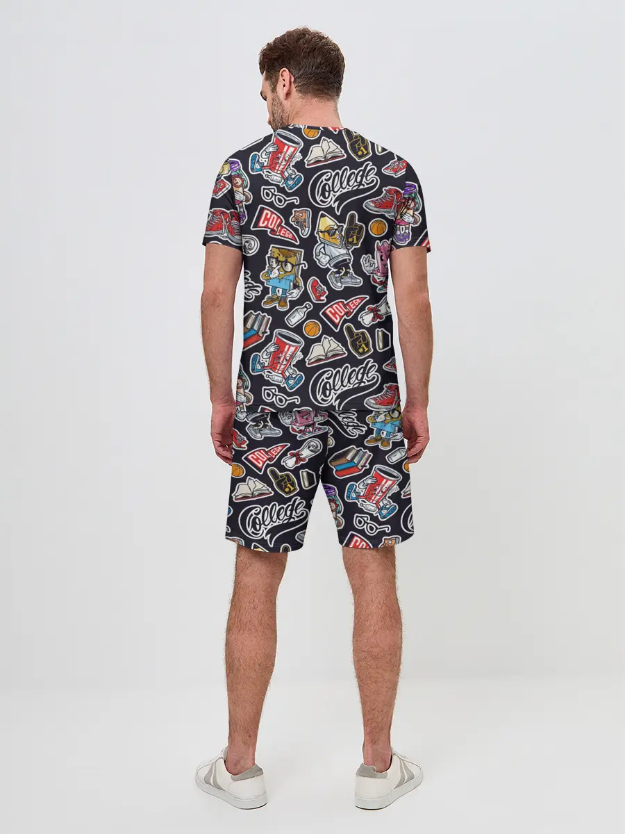 Мужской костюм с шортами / Pop art