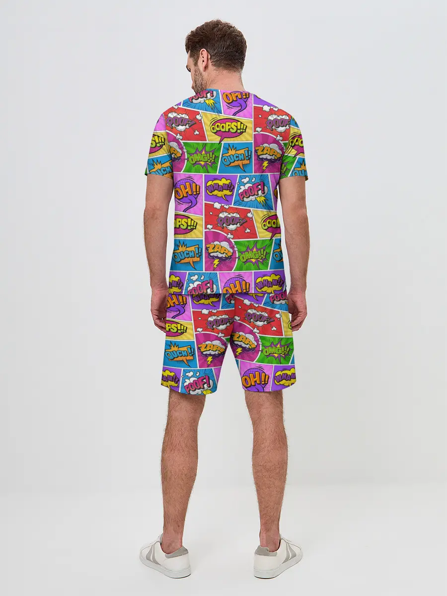 Мужской костюм с шортами / Pop art