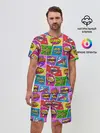 Мужской костюм с шортами / Pop art