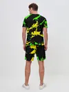 Мужской костюм с шортами / Желто-зеленый