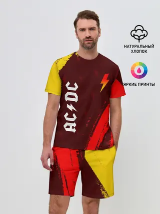 Мужской костюм с шортами / AC DС