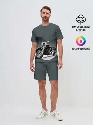 Мужской костюм с шортами / Мотоцикл