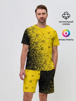 Мужской костюм с шортами / ПИКАЧУ / PIKACHU