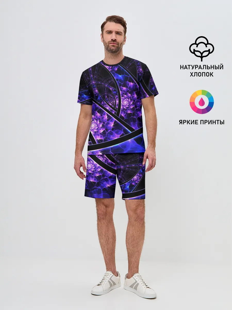 Мужской костюм с шортами / Фрактал линии
