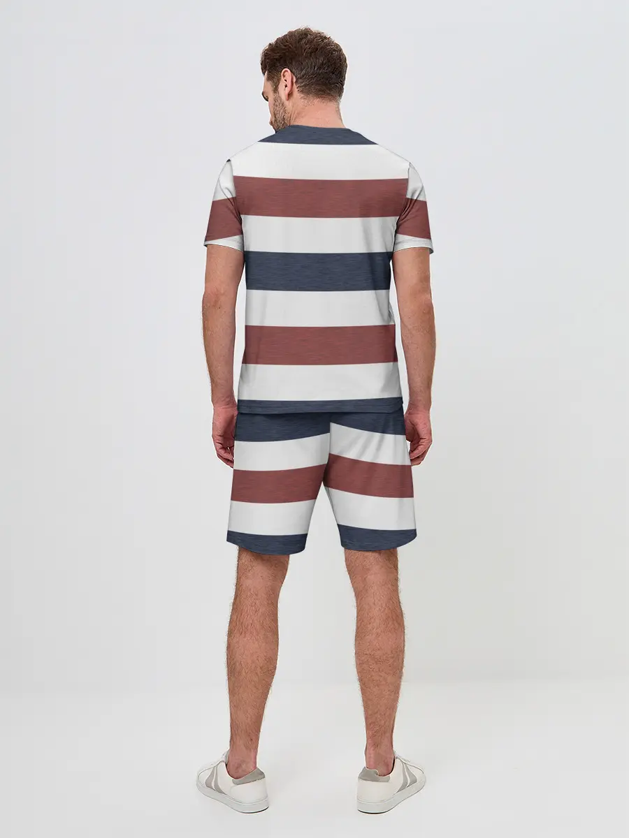 Мужской костюм с шортами / Полоски