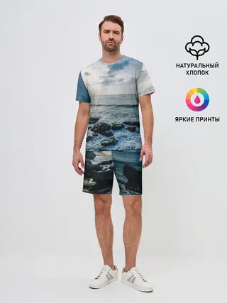 Мужской костюм с шортами / Море