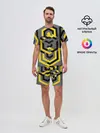 Мужской костюм с шортами / Геометрия узор