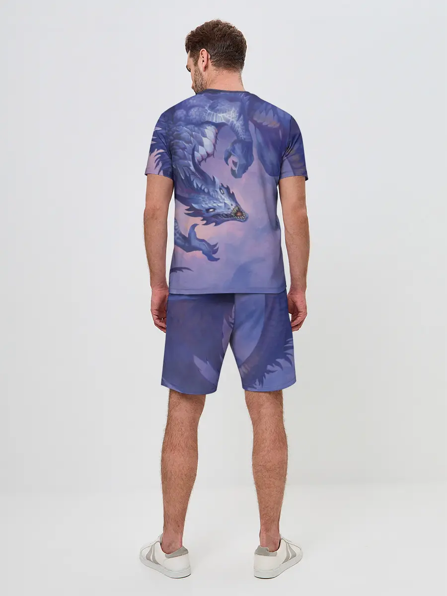 Мужской костюм с шортами / Дракон воды