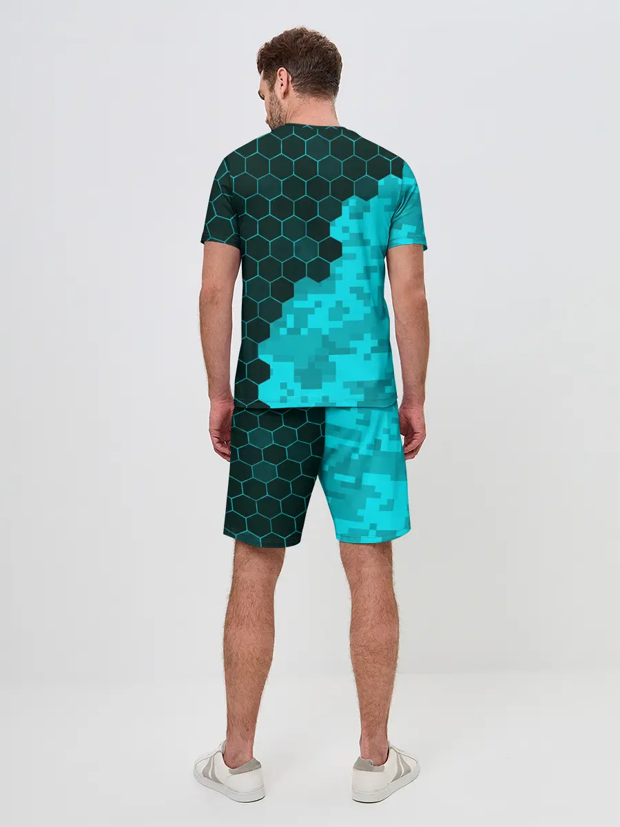 Мужской костюм с шортами / MINECRAFT / МАЙНКРАФТ