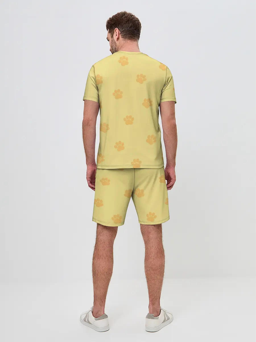 Мужской костюм с шортами / Кошачьи следы