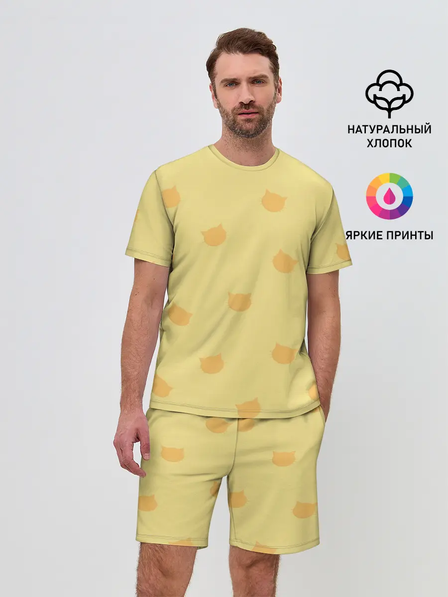 Мужской костюм с шортами / Кошки