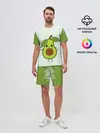 Мужской костюм с шортами / Авокадо