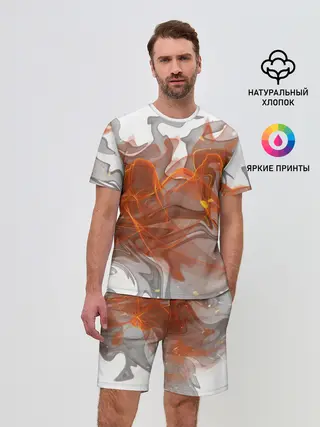 Мужской костюм с шортами / ОГОНЬ