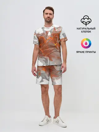 Мужской костюм с шортами / ОГОНЬ