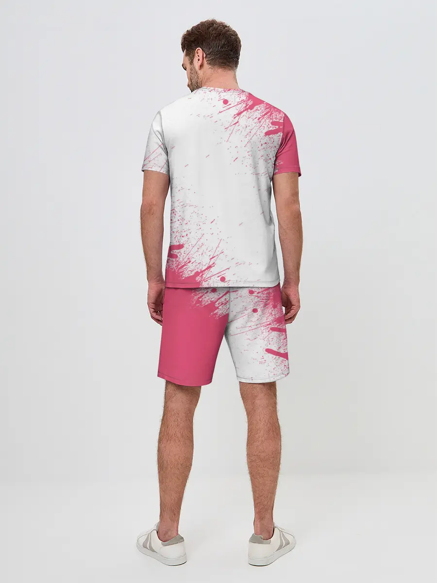 Мужской костюм с шортами / Авокадо