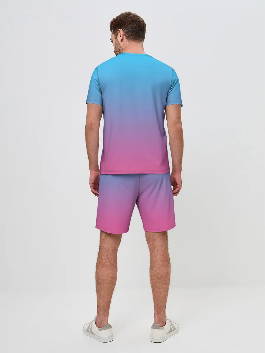 Мужской костюм с шортами / Текстура Неоновая