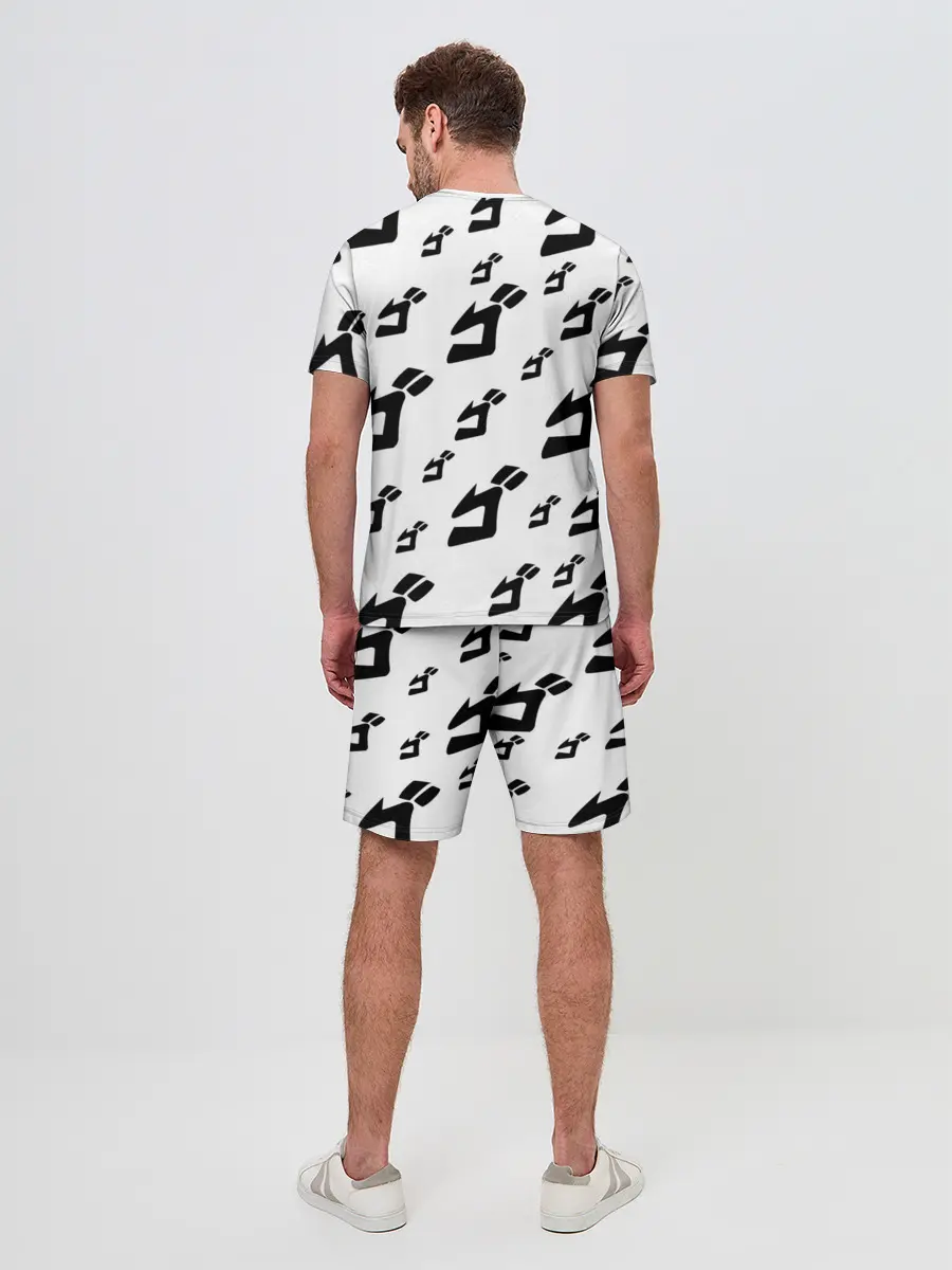 Мужской костюм с шортами / JOJO PATTERN BW